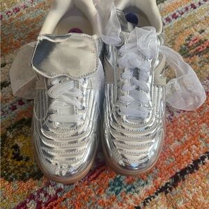 Silver sneakers